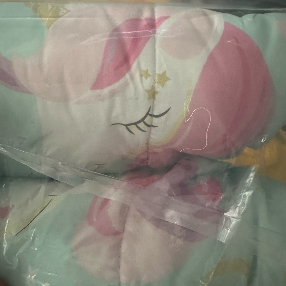 New Unicorns & Flowers Heritage Club 7 piece Comforter Set girl bedding cute